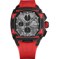 Tsar Bomba Men's Swiss Automatic Watch Dark Matter 4 Limited Edition Chronograph Meteorite Dial Carbon Fiber Titanium Case 100M Waterproof