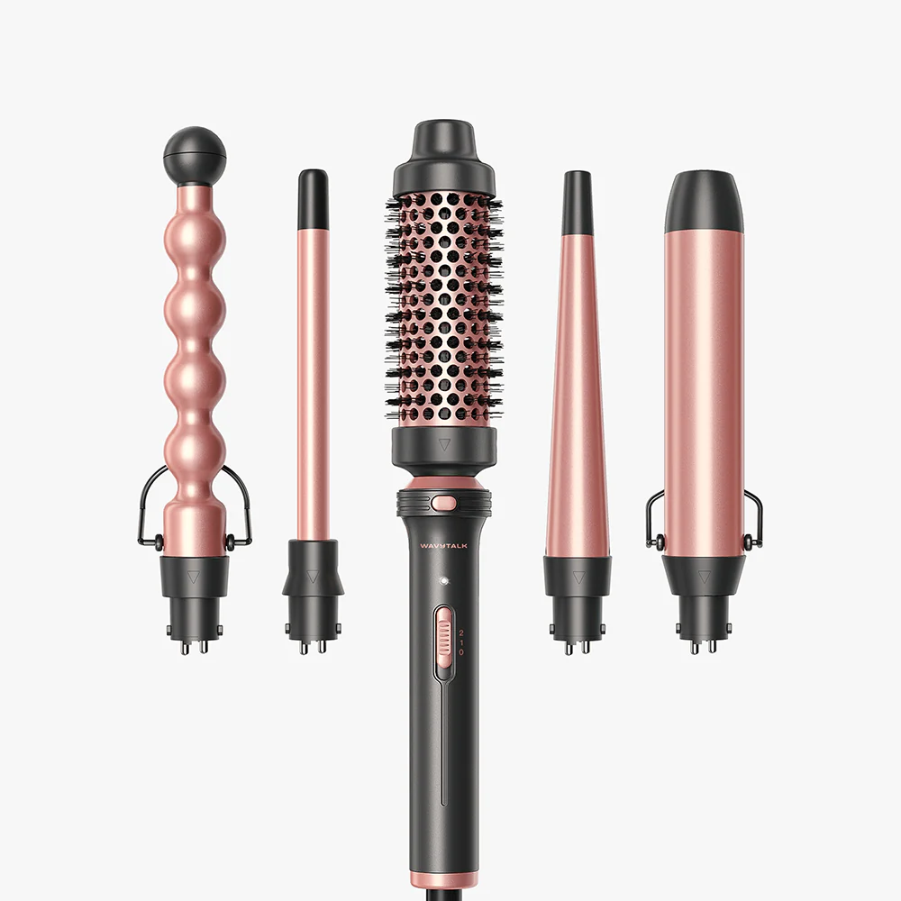 Outil de coiffure multi-boucles Wavytalk - Or rose, prise CA — Outils de coiffure