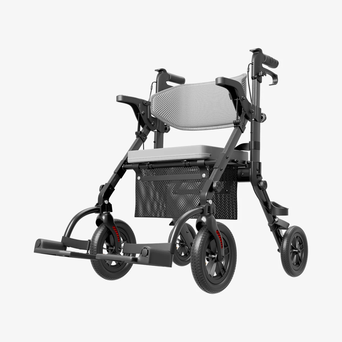 Vocic Z51 Shift Combo Déambulateur 2 en 1 Noir — Aides a la mobilite