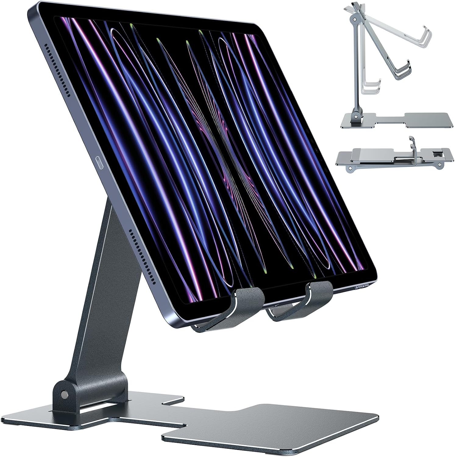 Support Anozer pour Tablette Ajustable Pliable Aluminium — Accessoires pour tablettes