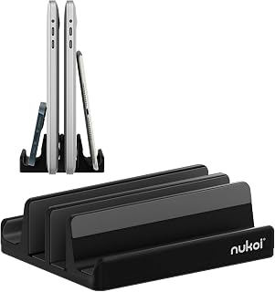 Nukoi SPACEMax Vertical Laptop Stand – 4 Slots, Up to 17.3 — Tablet Accessories