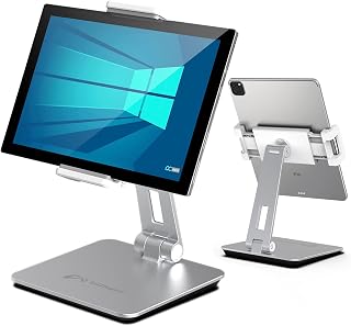 Aluminum Tablet Stand, Multi-Angle Foldable, 4.7–13″