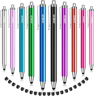 Stylets MEKO Ensemble de 10 avec 20 Pointes de Rechange — Accessoires pour tablettes