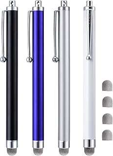 Stylus Pens 4-Pack 5.0 Inch Mesh Fiber Tip — Tablet Accessories