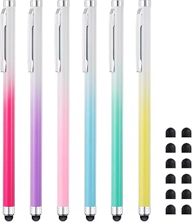 Linfanc Stylus Pens 6-Pack with 12 Replacement Tips — Tablet Accessories