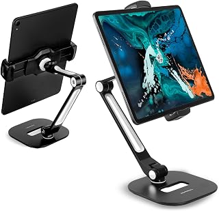 SHOPPINGALL Adjustable Tablet Stand Swivel Mount 4.7-12.9