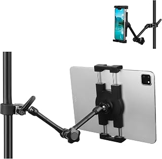 Mippko iPad Holder for Microphone Stand – 360° Adjustable — Tablet Accessories