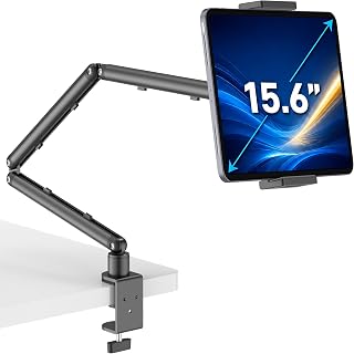 iPad Desk Mount Adjustable Arm, 30" Foldable, 360° Rotation