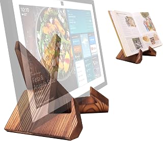 Solid Wood Tablet Stand for Echo Show 15 & 21 — Tablet Accessories