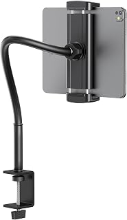 Tablet Stand Gooseneck Clamp Mount 360° Adjustable