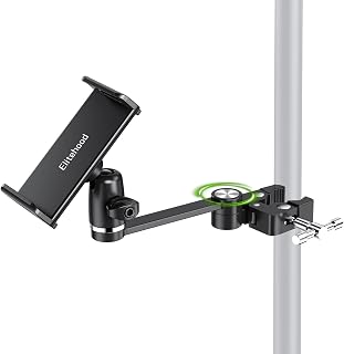 elitehood 8.5in Long Arm iPad Holder for Mic Stand