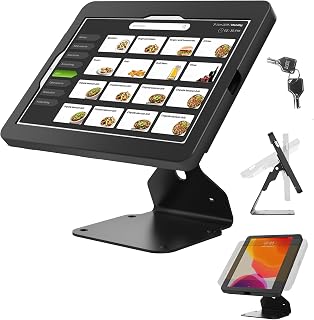 iPad POS Stand Desk Heavy Metal Lockable Rotate Swivel