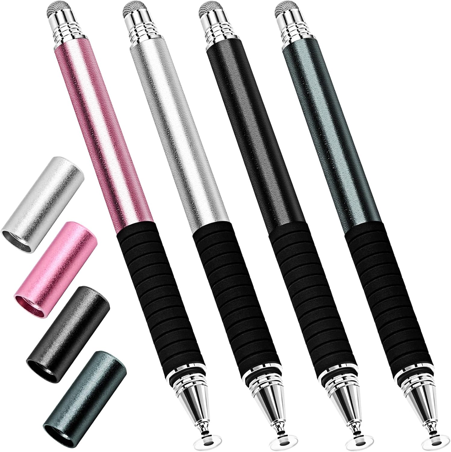 Stylet Capacitif 4 Pièces avec Pointes Précision — Accessoires pour tablettes