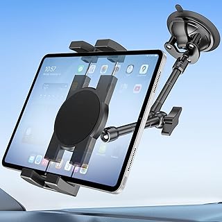 Heavy Duty Tablet Mount for Truck Dashboard with Anti-Shake Metal Joint
