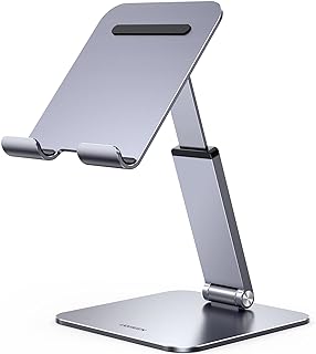 UGREEN Foldable Tablet Stand, Adjustable Height & Angle