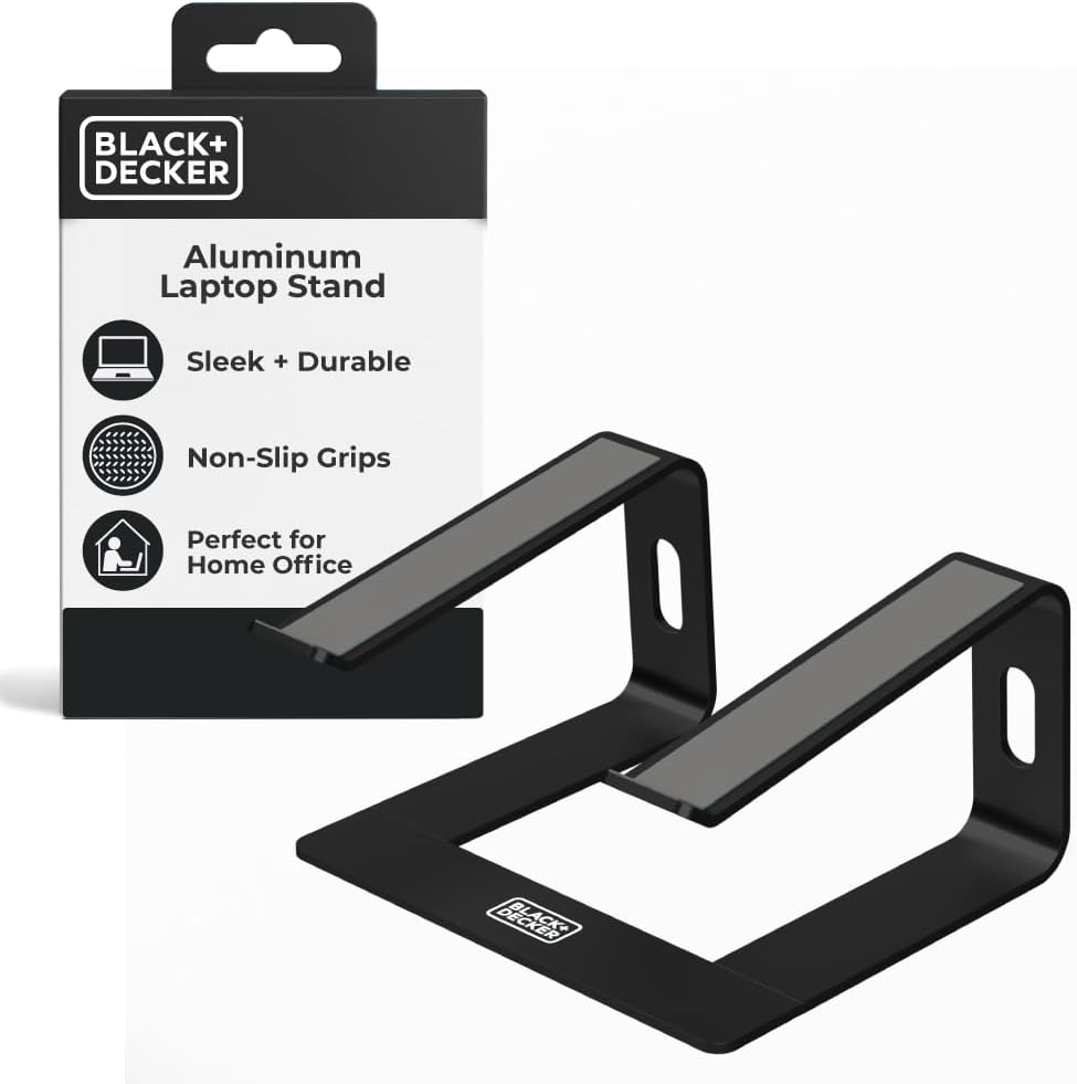 Support d'ordinateur portable BLACK+DECKER ergonomique pour bureau — Accessoires pour ordinateurs portables