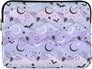 Waterproof Laptop Sleeve 14 inch Purple Bat Moon — Laptop Accessories