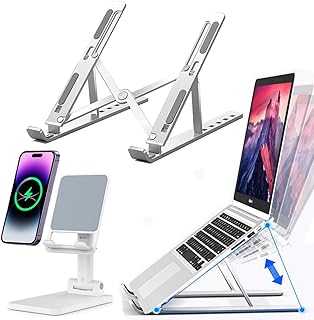 KLAQQED Aluminum Laptop Stand – Adjustable & Foldable — Laptop Accessories