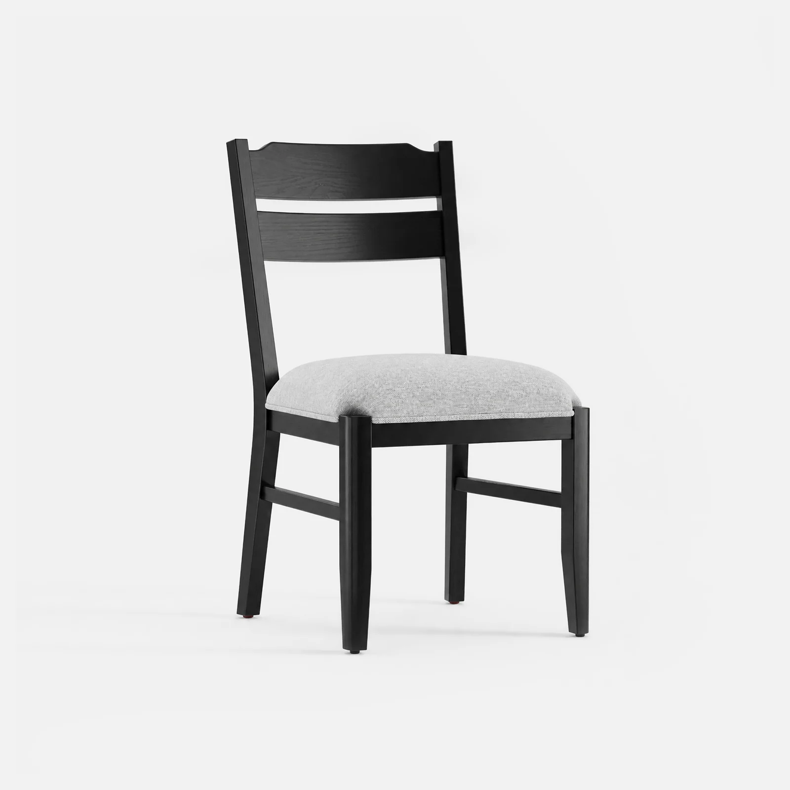 Chaise de salle à manger en bois courbé minimaliste Colamy Alva - Noir - Ensemble de 2 — Chaises de salle à manger