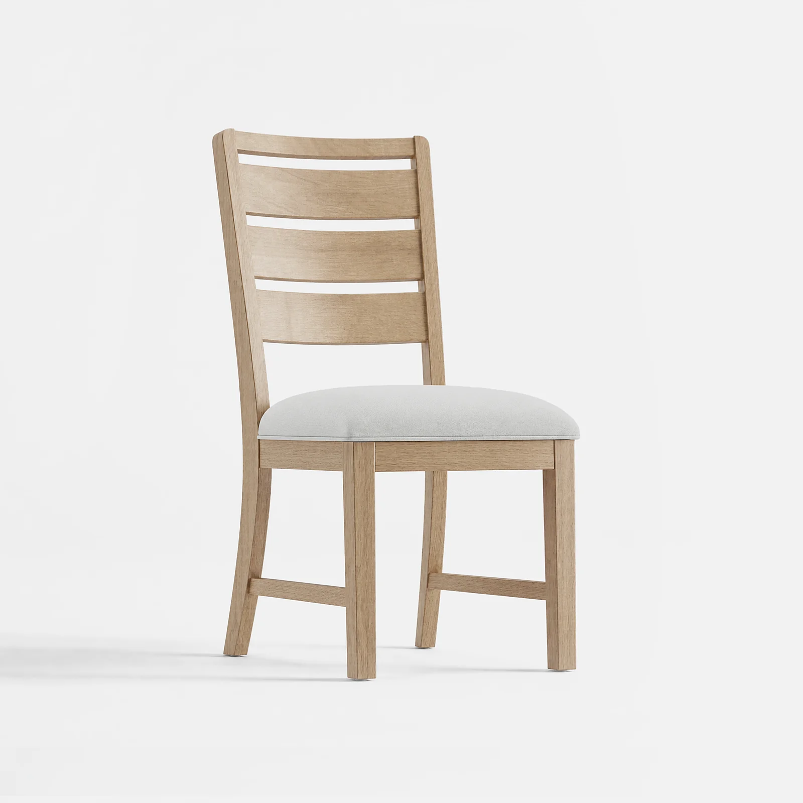 COLAMY Sera Lot de 2 chaises de salle à manger en bois massif Beige naturel — Chaises de salle à manger