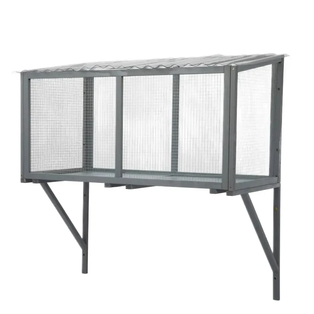 Coziwow 47"L Wooden Outdoor Window Cat Catio