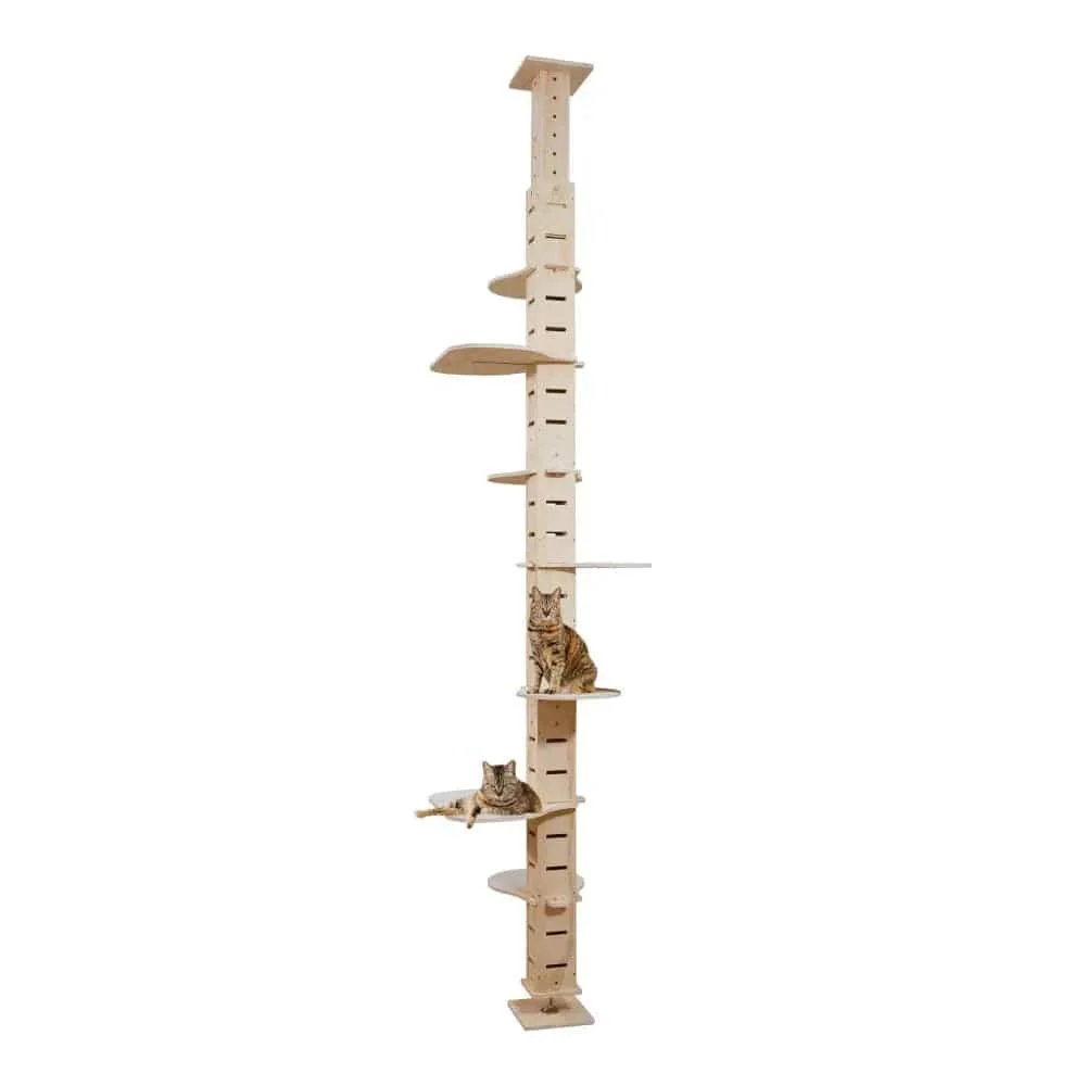 Arbre à chat réglable du sol au plafond Coziwow, 98 à 114 pouces de haut — Arbre à chat