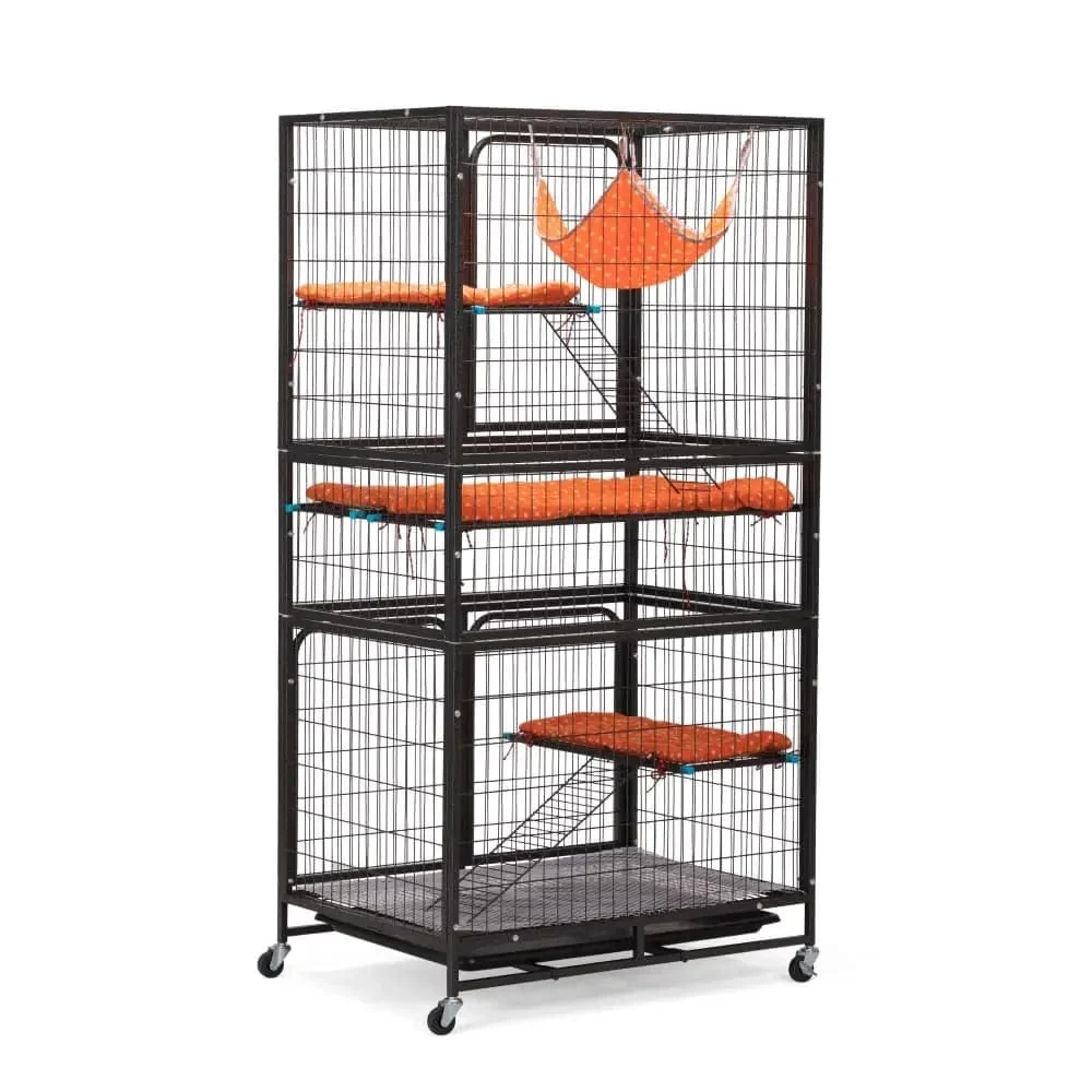 Cage pour chat Coziwow 63″H à 4 étages, métal intérieur — Jouets pour chiens