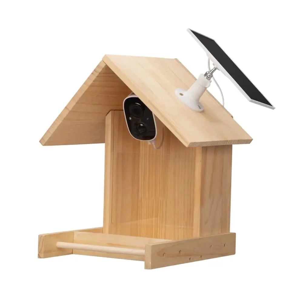 Coziwow Smart Solar-Powered Bird Feeder with Camera - Beige