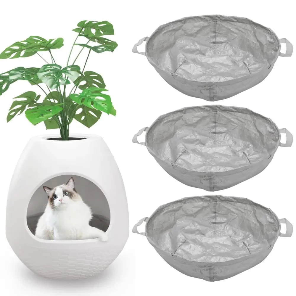 Doublures de remplacement Coziwow pour bac à litière Eggloa6 – 3 pièces — Tapis de litière pour chat