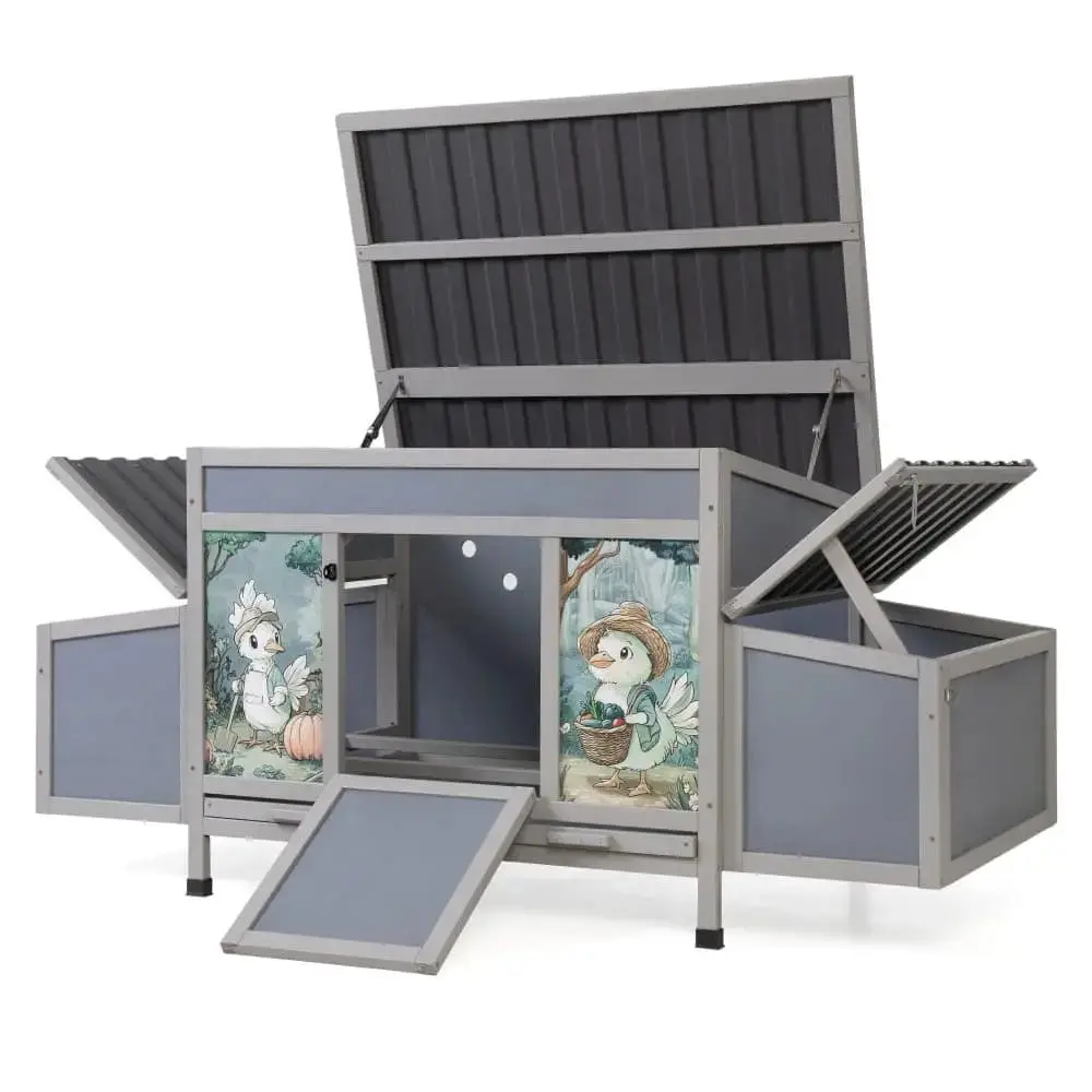 Coziwow 59"L Chicken Coop with Nesting Boxes — Dog Toys
