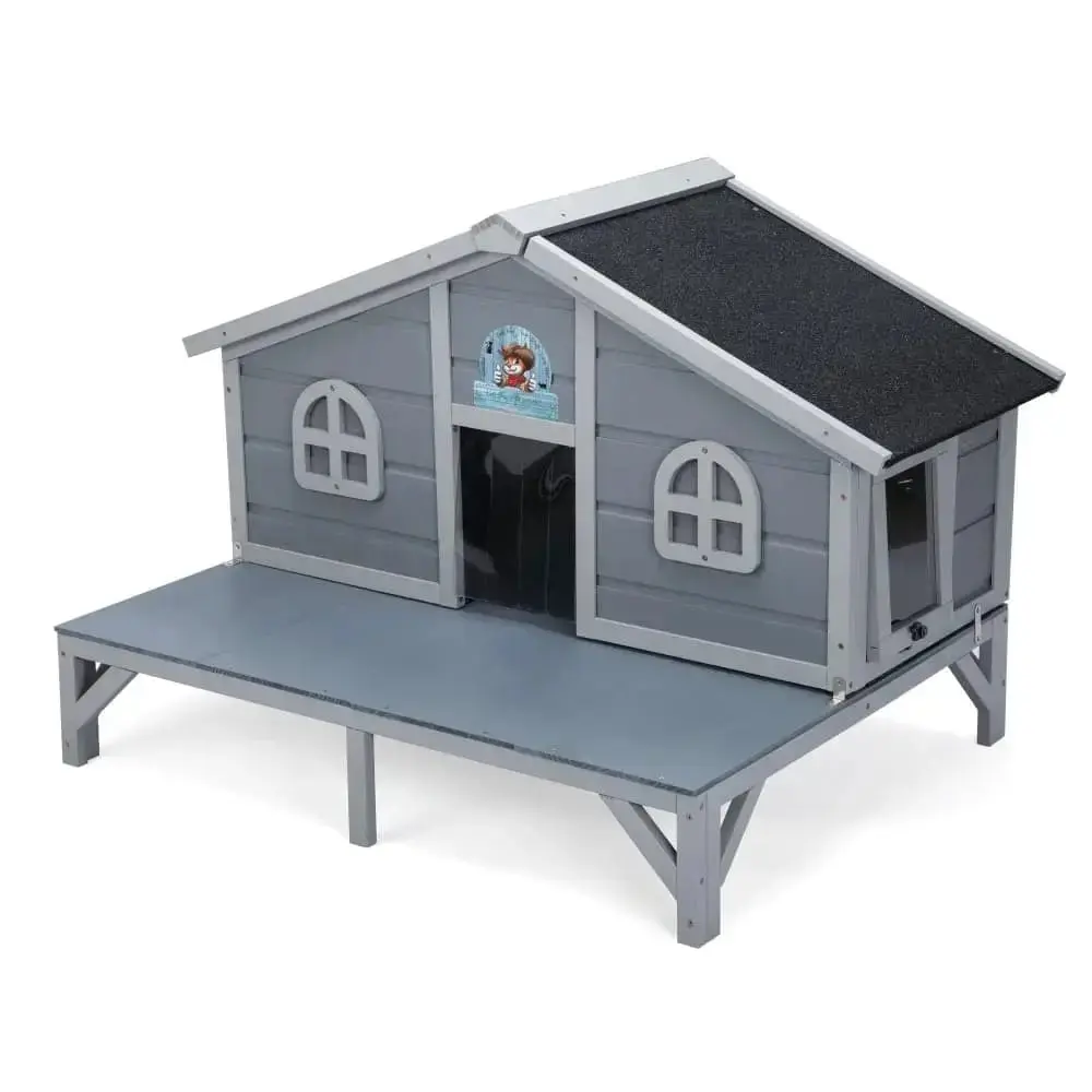 Abri pour chat extérieur surélevé Coziwow 39''L — Jouets pour chiens