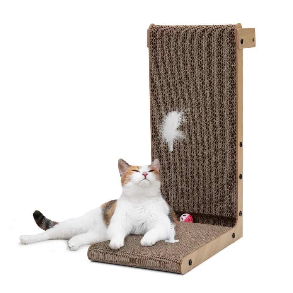 Coziwow 15''L L-Shape Cat Scratcher Pad
