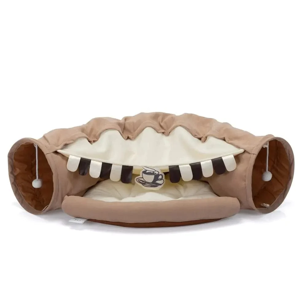 Coziwow Collapsible Cat Tunnel Bed - Brown — Cat Toys