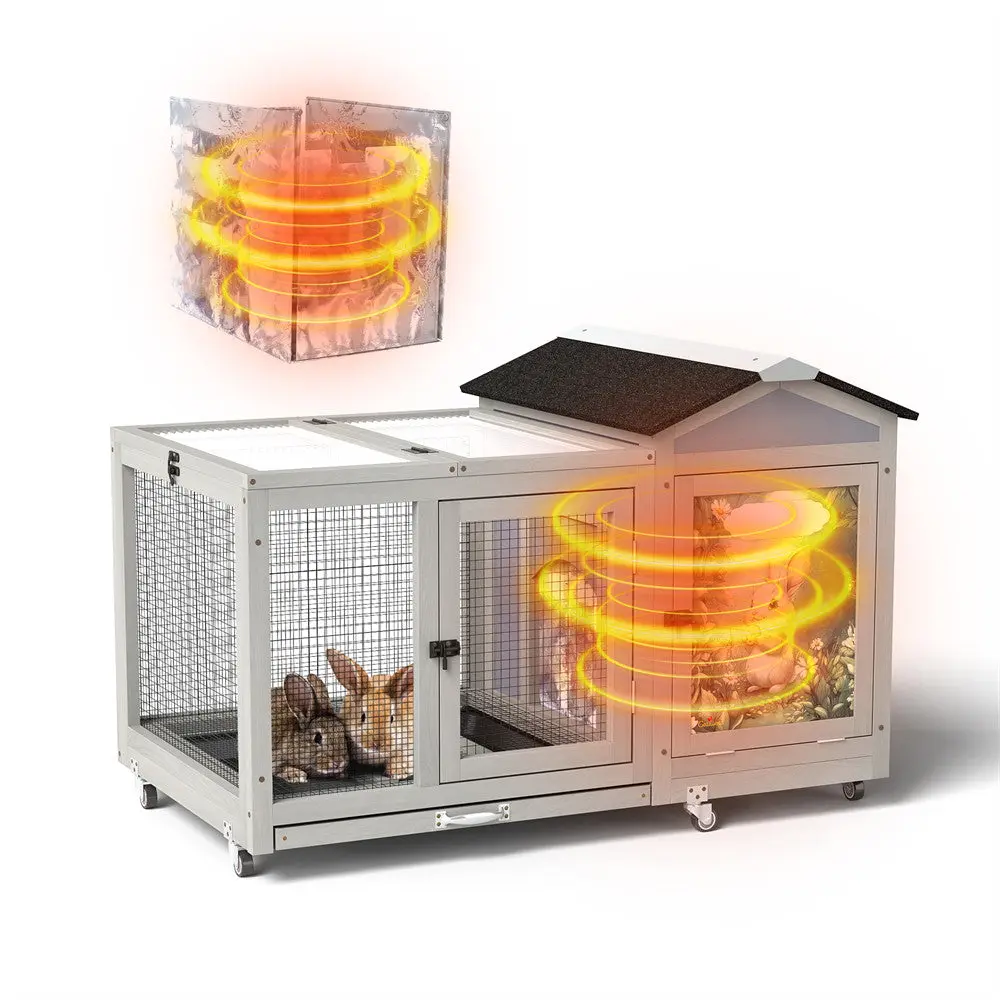 Maison de lapin isolée en bois de 39 po Coziwow — Jouets pour chiens