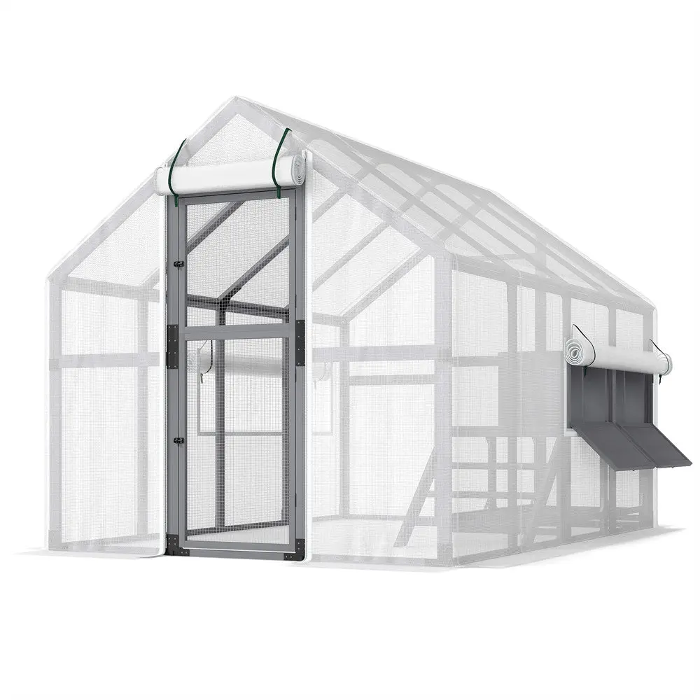 Poulailler Coziwow 108"L Super-Grand Bois Extérieur — Jouets pour chiens