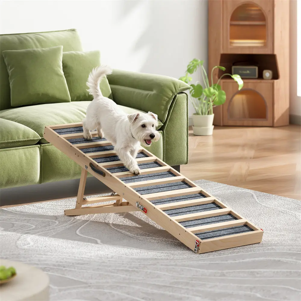 Rampe pour chien Coziwow 55"L portable en bois — Jouets pour chiens