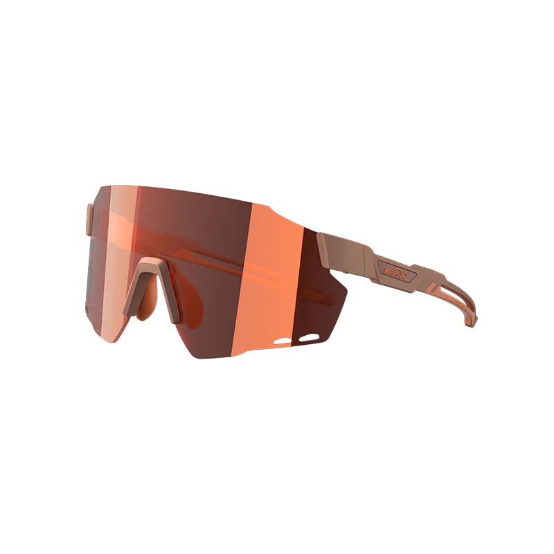 Lunettes de soleil de cyclisme classiques coupe-vent Magicshine rose orange — Accessoires de vélo