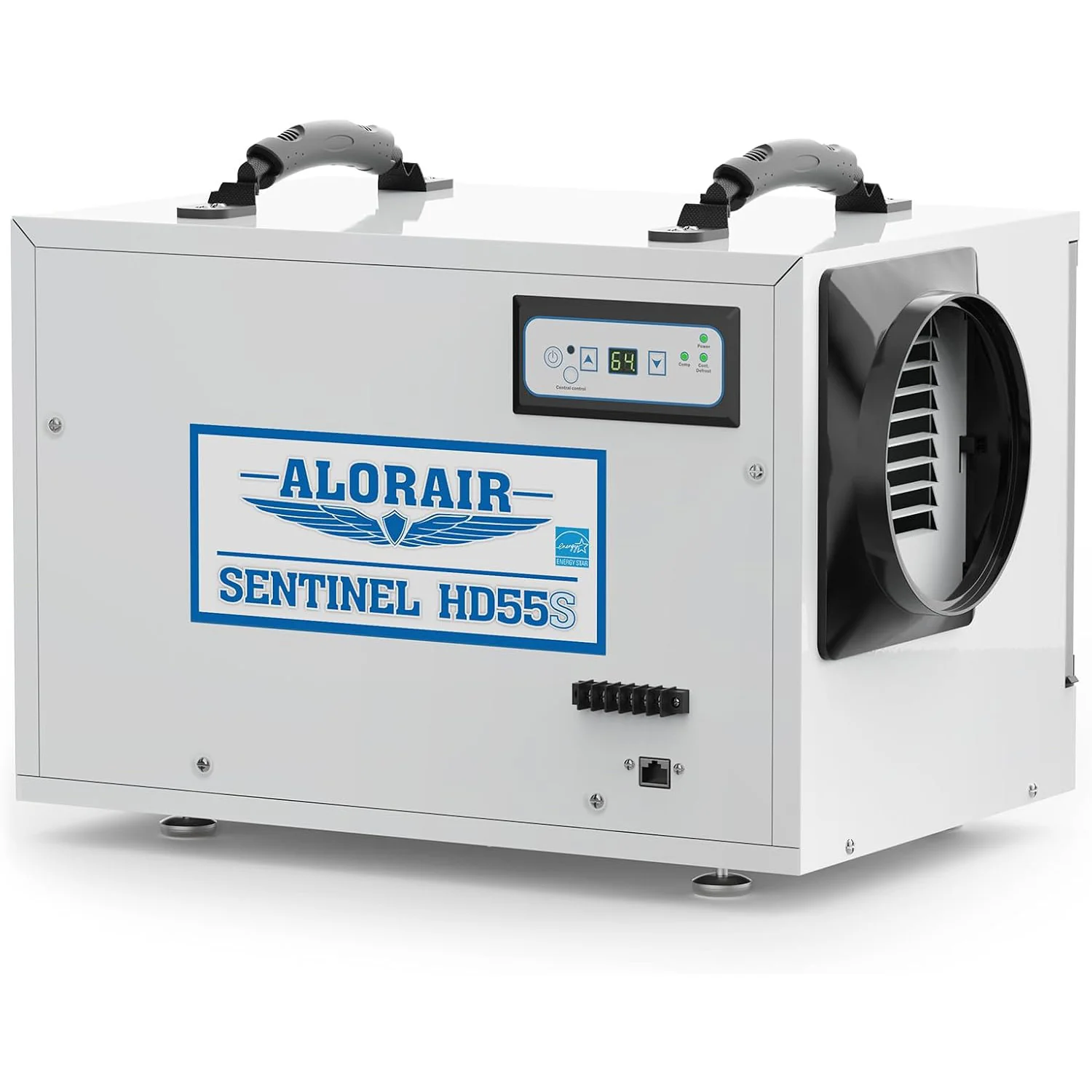 Alorair Basement/Crawl Space Dehumidifiers Removal 120 PPD (Saturation), 55 Pint Commercial Dehumidifier | Sentinel HD55S (White) — Humidifier