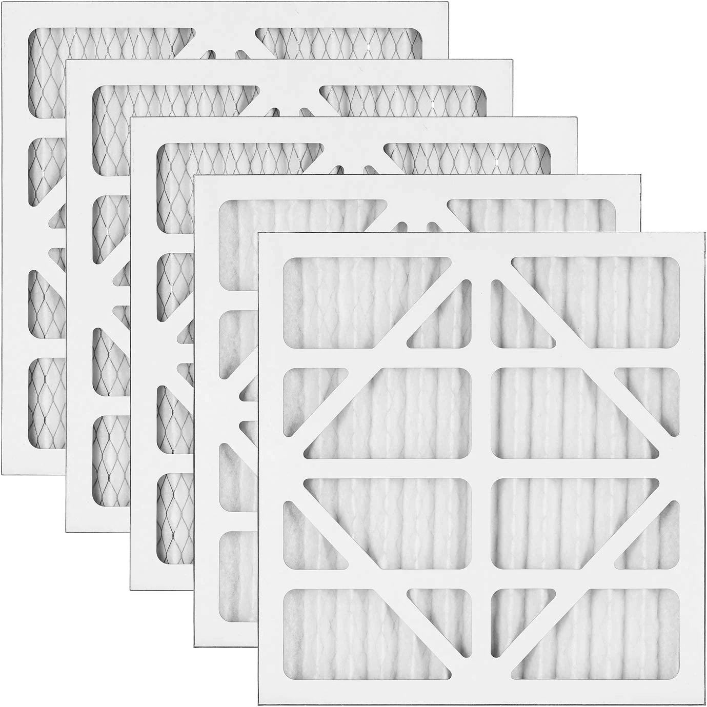 AlorAir Merv-10 Filter Replacement Set for CleanShield HEPA 550 Air Scrubber (Pack of 5)