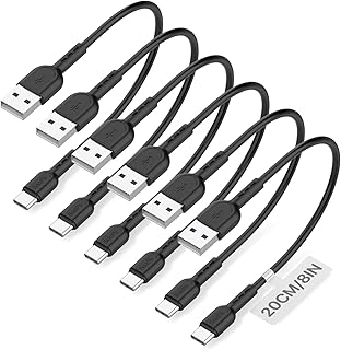 SooPii USB A to USB C Cable 6-Pack 8 Inch — Laptop Accessories