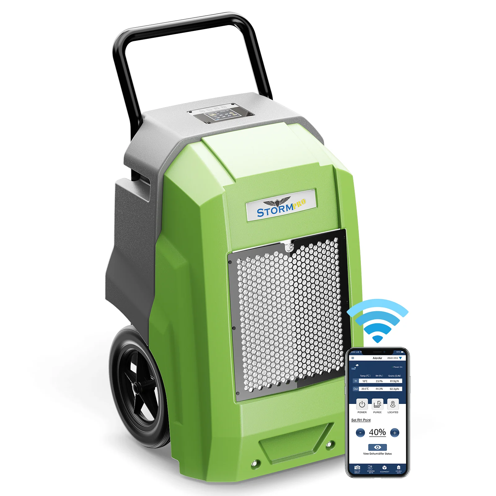 AlorAir Storm Pro 180 PPD Déshumidificateur Intelligent avec Pompe