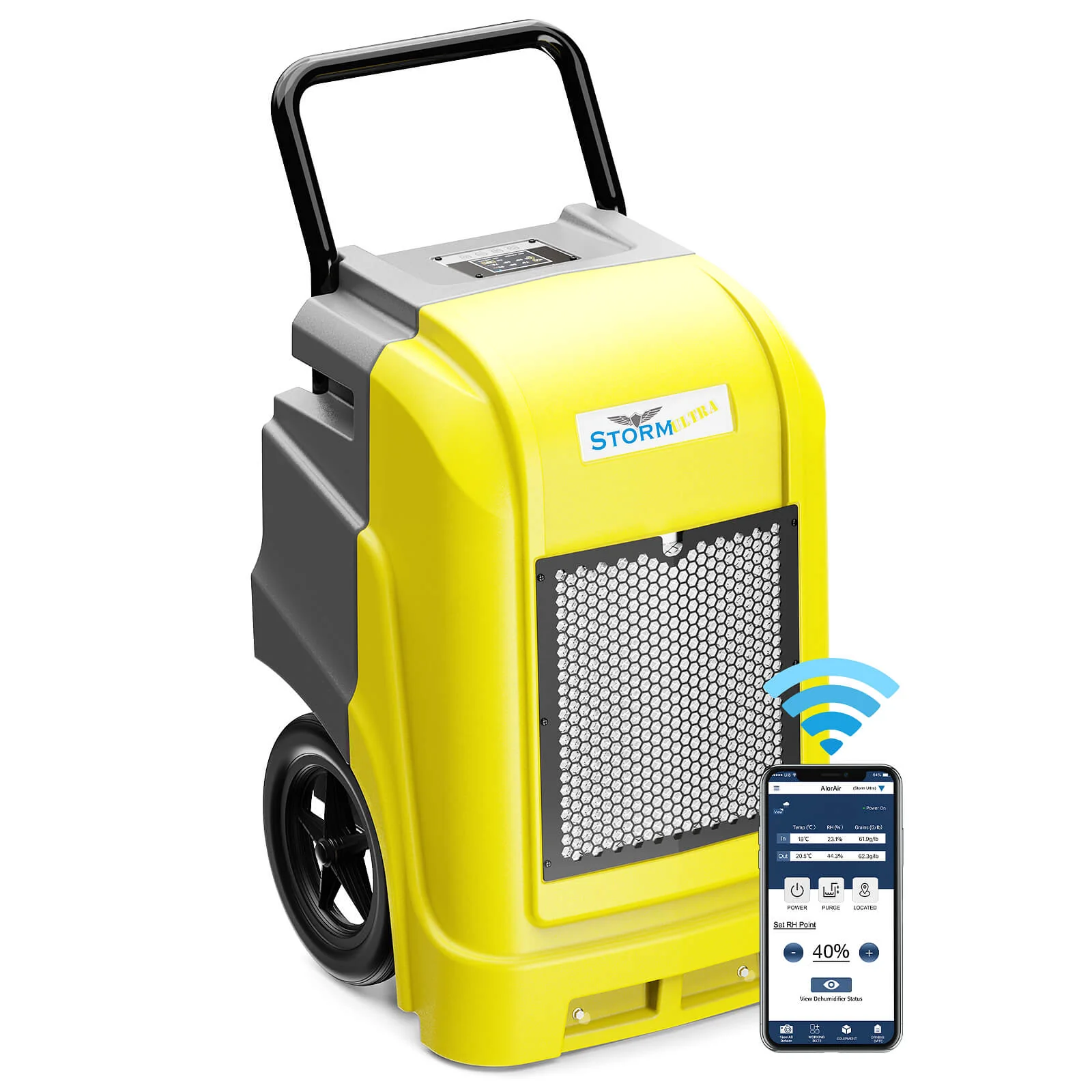 AlorAir Storm Ultra 190 Pintes Déshumidificateur Wi-Fi Intelligent