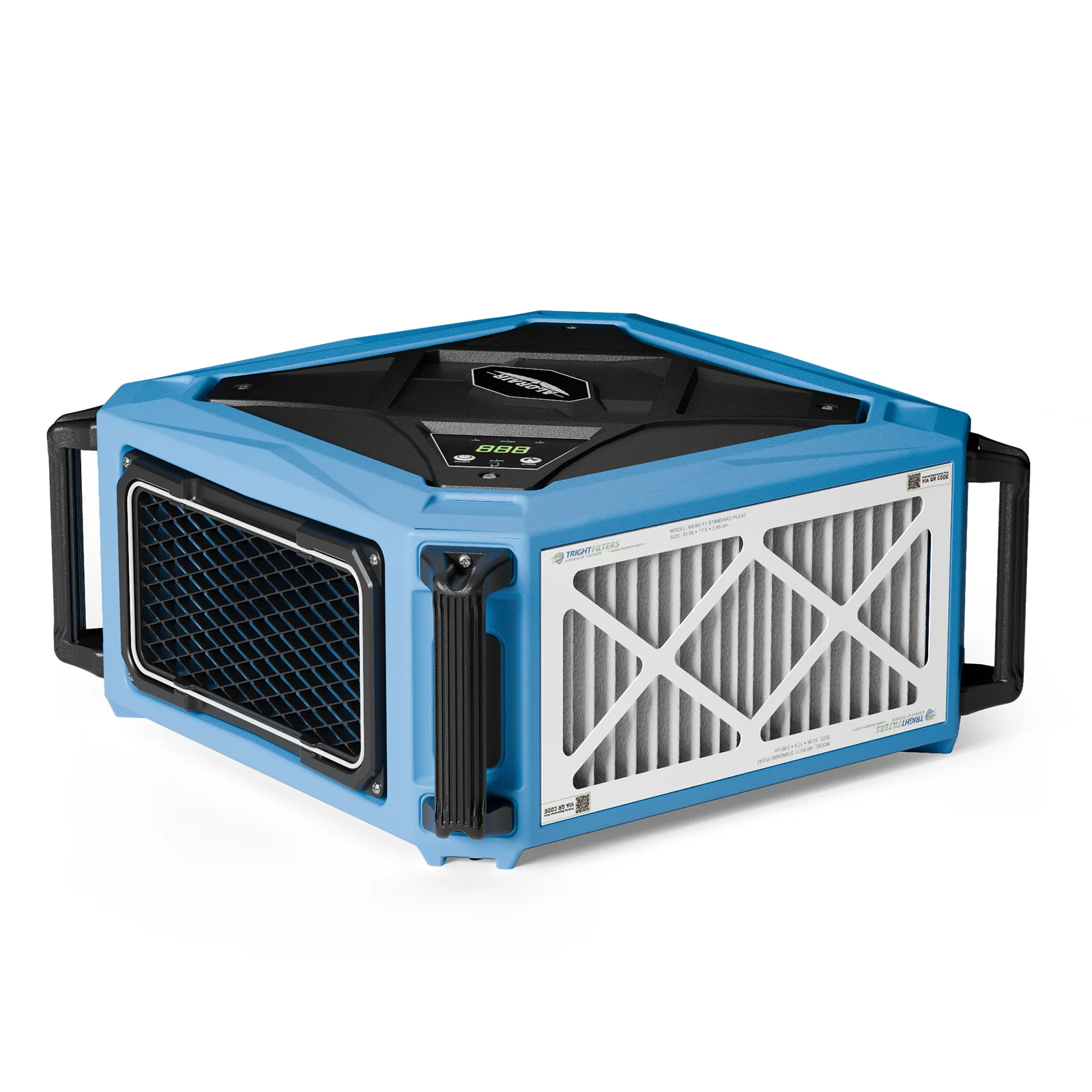 Alorair 270° Intake Air Filtration Systems with Remote Control and 2 Speed Levels of Air Flow for Garage Works Shop | Purecare 1080