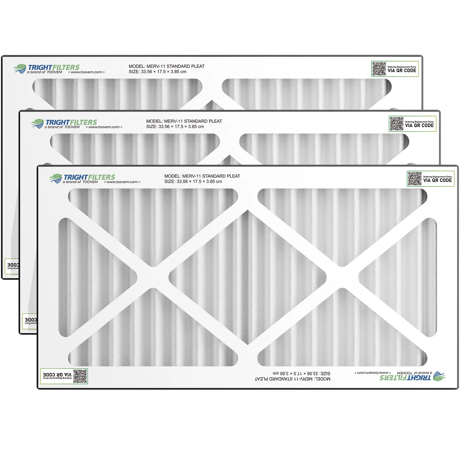 AlorAir 3 Pack Merv-11 Air Filter for Purecare 1080/1080IG Air Filtration System