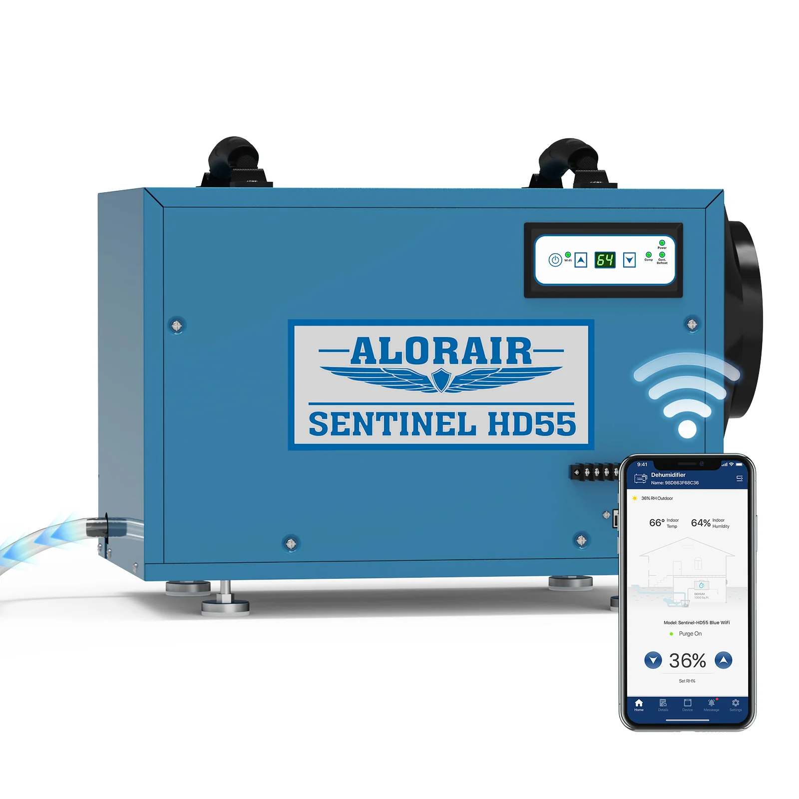 Déshumidificateur WiFi AlorAir Sentinel HD55 113 PPD