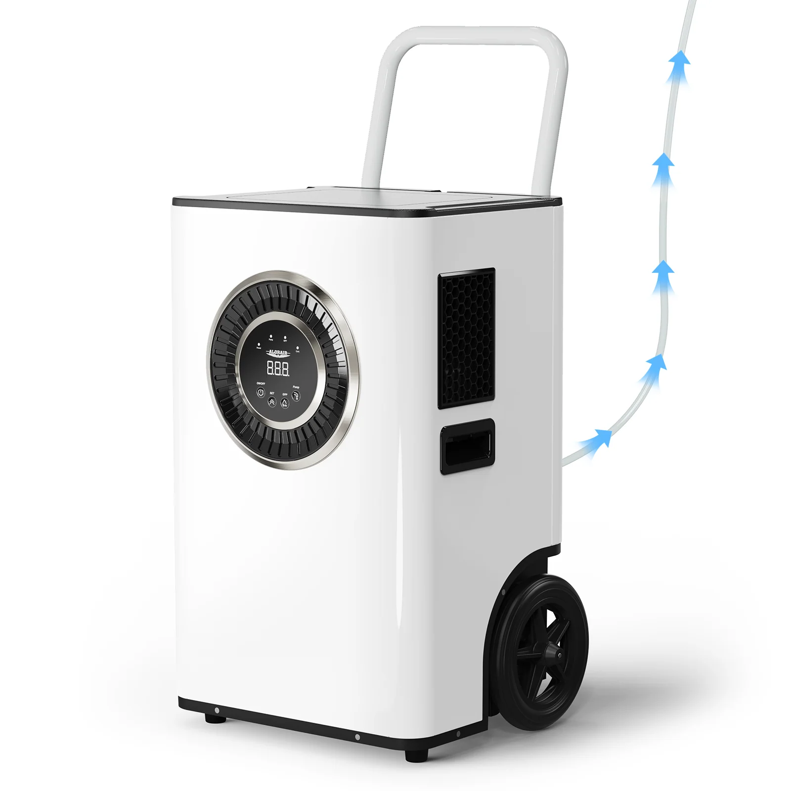AlorAir® Sentinel Elite 50X | 110PPD Commercial Dehumidifier with Pump & Drain Hose for 1300 sq.Ft. — Humidifier