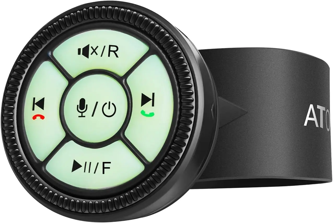 Atoto AC-44F60 Télécommande sans fil – Commande vocale, boutons lumineux, style bracelet de montre — Autoradios et unités principales