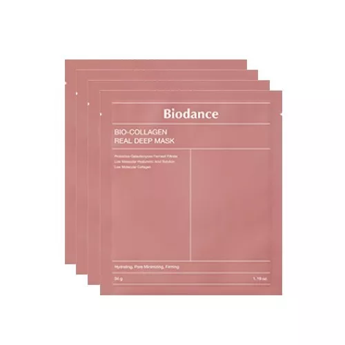 Masque en feuille Biodance Bio Collagène Real Deep 34g x 4 — Appareils de soins de la peau