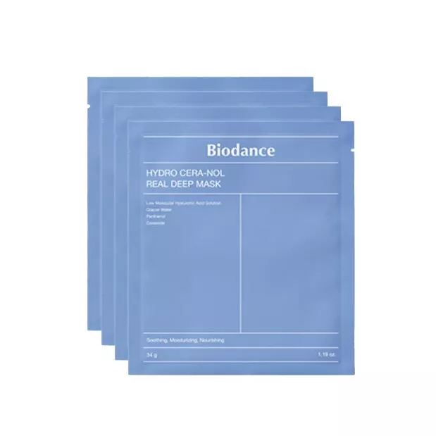 Biodance Hydro Cera-Nol Real Masque Profond 34 g Lot de 4 — Appareils de soins de la peau
