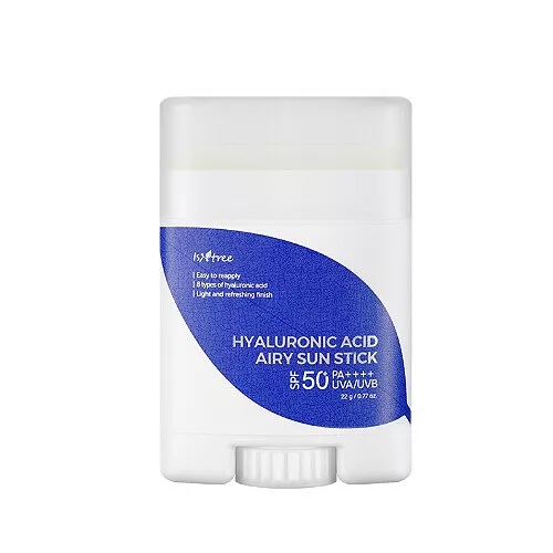ISNTREE Bâton Solaire Acide Hyaluronique Aéré SPF50+ PA++++ — Appareils de soins de la peau